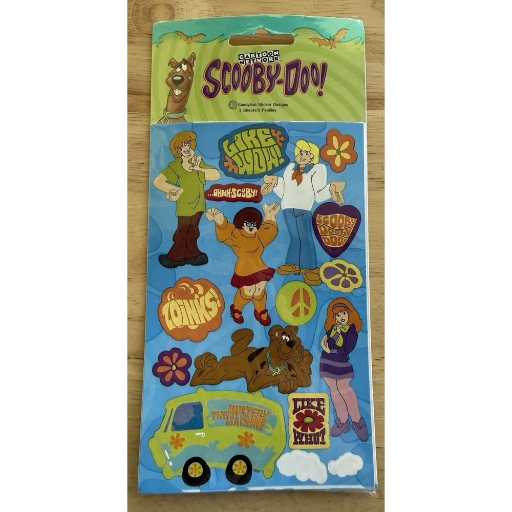 Cartoon Network Scooby - Doo Stickers ~ 2 Sheets Vintage 1998